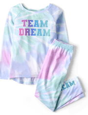 Pijamas con efecto tie-dye para niñas