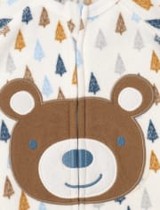 Pijama de una pieza de forro polar unisex para bebés y niños pequeños