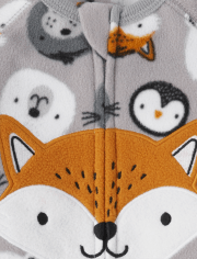 Baby And Toddler Fox Fleece One Piece Pajamas
