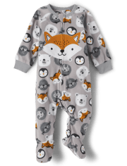 Baby And Toddler Fox Fleece One Piece Pajamas