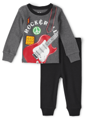 Baby And Toddler Boys Rocker Snug Fit Cotton Pajamas