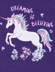 Baby And Toddler Girls Unicorn Snug Fit Cotton Pajamas