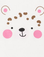Conjunto de 3 piezas con estampado de leopardo para bebé niña