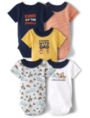 Body Jungle para bebé niño, paquete de 5
