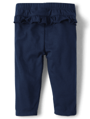 Baby Girls Floral Ruffle Pants 2-Pack