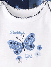 Lot de 5 cache-couches papillon bébé fille