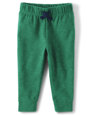 Baby And Toddler Boys Marled Fleece Jogger Pants