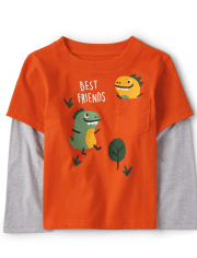 Baby And Toddler Boys Dino 2 In 1 Top