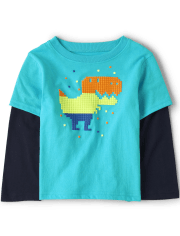 Baby And Toddler Boys Dino 2 In 1 Top