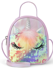 Girls Rainbow Holographic Unicorn Bag
