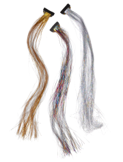 Girls Tinsel Hair Clips 3-Pack