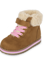 Toddler Girls Lace Up Booties