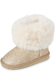 Toddler Girls Glitter Chalet Boots