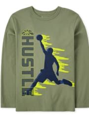 Camiseta con gráfico Hustle para niños