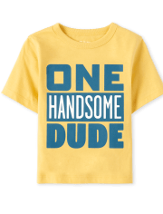 Camiseta gráfica Handsome Dude para bebés y niños pequeños