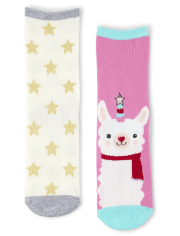 Paquete de 6 calcetines con diseño de animales para niñas