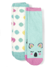 Paquete de 2 calcetines acogedores Koala para niñas