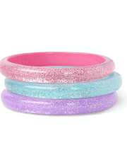 Girls Glitter Bangle 3-Pack