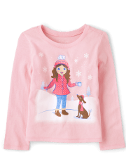Baby And Toddler Girls Girl Graphic Tee