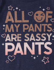Baby And Toddler Girls Sassy Graphic Tee 3-Pack