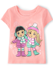 Baby And Toddler Girls Girl Graphic Tee