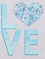 Baby And Toddler Girls Love Graphic Tee