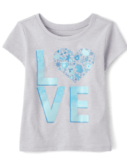 Baby And Toddler Girls Love Graphic Tee