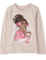 T-shirt graphique pour filles