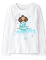 Girls Princess Graphic Tee