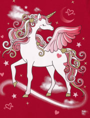 Camiseta con gráfico Pegaso para niñas