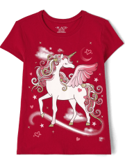 Camiseta con gráfico Pegaso para niñas