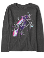 Girls Unicorn Graphic Tee