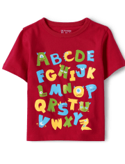 Baby And Toddler Boys Alphabet Graphic Tee