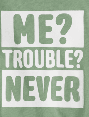 Camiseta con gráfico Trouble para bebés y niños pequeños