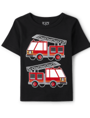 Baby and Toddler Boys Firetruck Graphic Tee