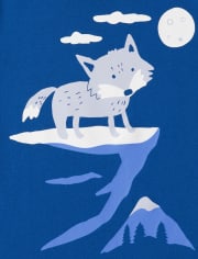 Camiseta con estampado de zorro para bebés y niños pequeños