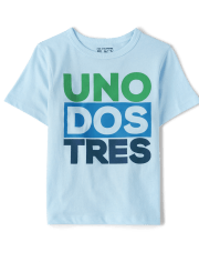 Baby and Toddler Boys Uno Dos Tres Graphic Tee