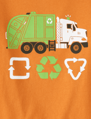 Baby and Toddler Boys Recycle Truck Graphic Tee