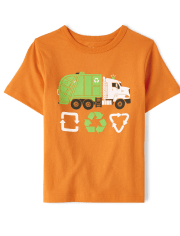 Baby and Toddler Boys Recycle Truck Graphic Tee