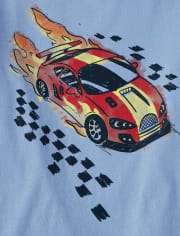 Baby and Toddler Boys Racecar Graphic Tee