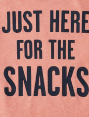 Camiseta gráfica Snacks para bebés y niños pequeños