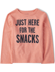 Camiseta gráfica Snacks para bebés y niños pequeños