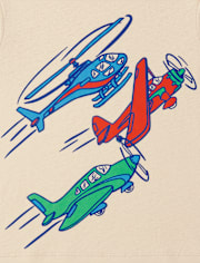 T-shirt graphique avion pour bébés et tout-petits garçons
