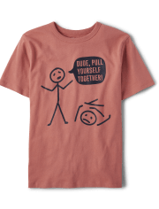 Boys Stick Figure Graphic Tee