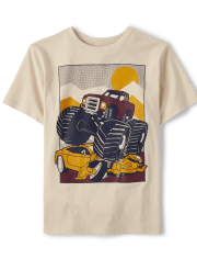 Camiseta con gráfico Monster Truck para niños