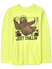 Boys Sloth Graphic Tee