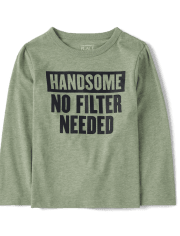 Baby And Toddler Boys Handsome Graphic Tee