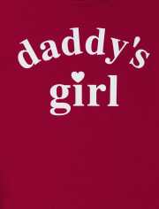 Camiseta con estampado de niña de papá para niña