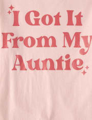 Girls Auntie Graphic Tee