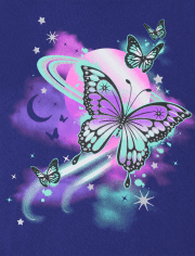 Girls Butterfly Graphic Tee